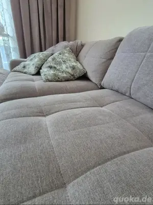 Rosa Ecksofa "Big"-Sofa inkl. Rosa Pouf Bild 2