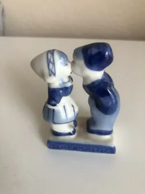 Porzellan Figur Kinder Kuss Handgemalt Dänemark