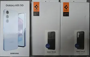 Samsung Galaxy A55 5G 256GB Originalverpackt mit Spigen-Hülle