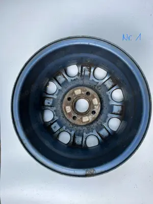 4 St. original VW Golf 2 II Alufelge 6x14 ET38 321601025N Silverstone "Teardrop" Bild 8