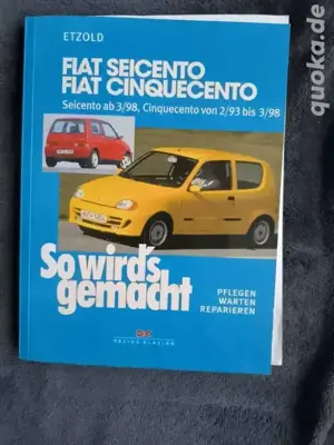 Reparatur Anleitung Fiat Seicento Cinquecento 