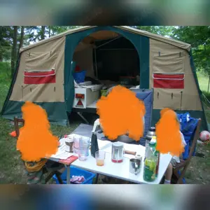 Das Zelt mit Tanzsaal Klapp-Faltzeltanhänger Trigano Vandome Bild 9