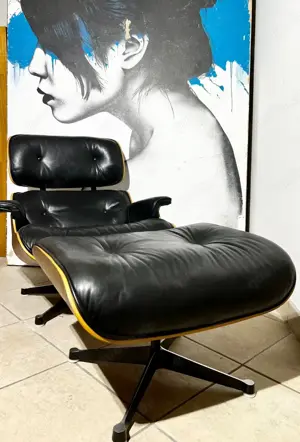 Vitra Lounge Chair & Ottoman - Santos Palisander - Eames Bild 3