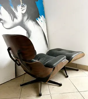 Vitra Lounge Chair & Ottoman - Santos Palisander - Eames Bild 5