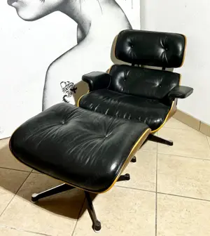 Vitra Lounge Chair & Ottoman - Santos Palisander - Eames Bild 8