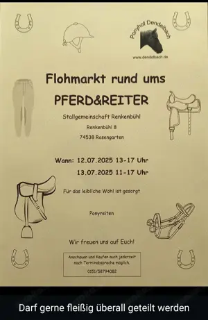 Reiter- & Pferdeflohmarkt 74538 Rosengarten