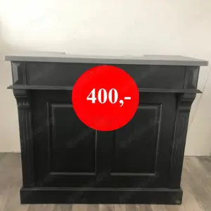 Präsentationstisch Schwarz Verkaufstresen Arbeitsstisch Ladentresen B 120 x T 52 cm x H 108 cm REDUZ