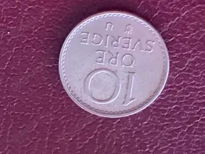Münze Münzen Umlaufmünze Schweden 10 Öre 1973