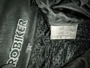 Probiker Leder Motorradhose Gr. 34, schwarz Bild 6