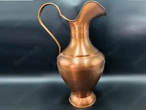 Vase, massiv Kupfer in Kannenform, Höhe 52 cm