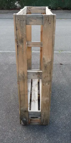 Kiste Holzkiste Gitterbox Brennholz Box Brennholzkiste Holz Lagerbox Lagerkiste Gitterbox Bild 2