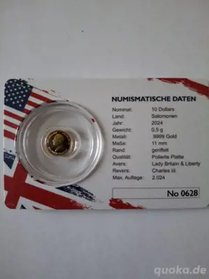 münze gold9999 sammleredition  britain lady liberty