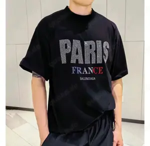 BALENCIAGA  Sommer 2024 Paris Hot Diamond Kurzarm-T-Shirt Gr.S,M,L verfügbar