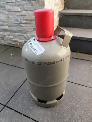 Gasflasche, Propangasflasche Eigentumsflasche 5 Kg gefüllt