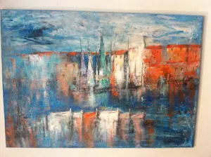 Acrylgemälde Abstrakt auf Leinwand Unikat Einzelstücke Bild 2