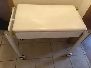 T&L Schminktisch weiß gold # 2000