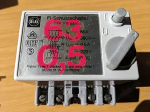 FI-Schutzschalter 63A 0,5A