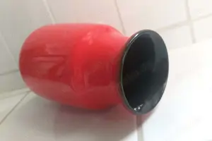 Vase rot Mid Century WEST GERMANY Keramik 519 17 H17cm vintage 70er             