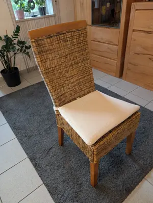 4 Esszimmerstühle - Ratanstühle Bild 3