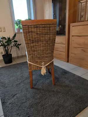 4 Esszimmerstühle - Ratanstühle Bild 6
