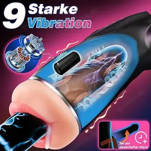 Masturbator Sexspielzeug Sets 3 Liner APP 9 Vibration und Saugen Vagina Blowjob Anal Bild 3