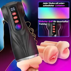 Masturbator Sexspielzeug Sets 3 Liner APP 9 Vibration und Saugen Vagina Blowjob Anal Bild 5