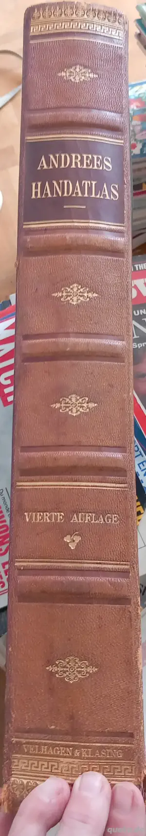 Andrees Allgemeiner Handatlas   Luxusausgabe 1899 Japanpapier