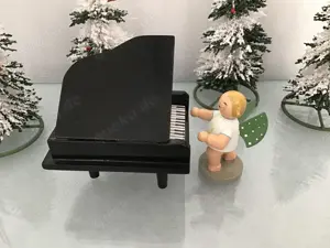 Erzgebirge gebrauchter Engel mit Klavier