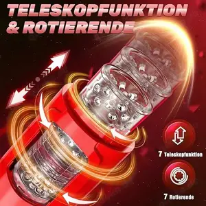 Elektrischer Masturbator Sexmaschine Sex Spielzeug 7 Modi Teleskopfunktion Rotation App-Steuerung Bild 6