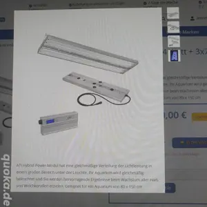 Seewasser ATI Hybrid 8 x 54 Watt T 5 plus LED  Bild 2