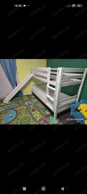 Kinder Etagen Bett, Rüsche Bett 