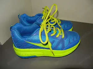 NIKE - Heelys Doppelrolle Gr. 36 Skates Rollschuhe blau grüngelb