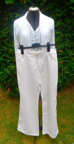 Damen 3-Teiler Hose Gr. 38-Bluse Gr.40- Jacke ist geschenkt Bild 2