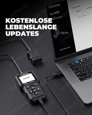 TOPDON AL400 OBD2 Diagnosegerät 10 OBD2 Modi One Touch I M Bereitschaftstaste Autos ab Baujahr 1996 Bild 5