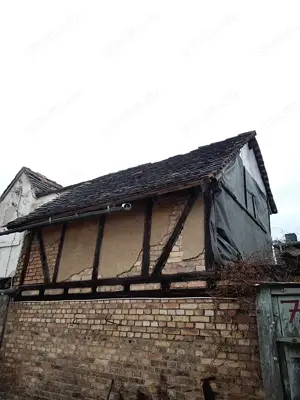 Tiny house Fachwerk haus Garten Hütte Rückbau komplett Dokumentation Wiederverwendung nachhaltig  Al Bild 4