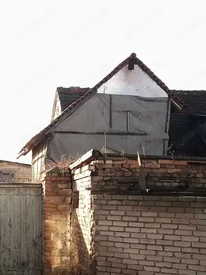 Tiny house Fachwerk haus Garten Hütte Rückbau komplett Dokumentation Wiederverwendung nachhaltig  Al Bild 2