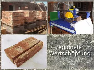 Pflanzenständer Blumentopf Untergestell Garten Konsole Beistelltisch Blumentreppe alte Ziegel Backst Bild 8