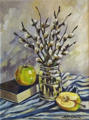 Ölgemälde auf Leinwand, 18*24 cm Bild 4