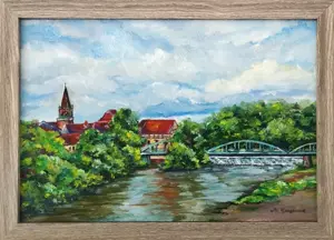 Ölgemälde "Rotenburg", 20*30 cm 