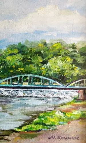 Ölgemälde "Rotenburg", 20*30 cm  Bild 3