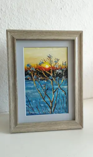 Ölgemälde, 9*14 cm