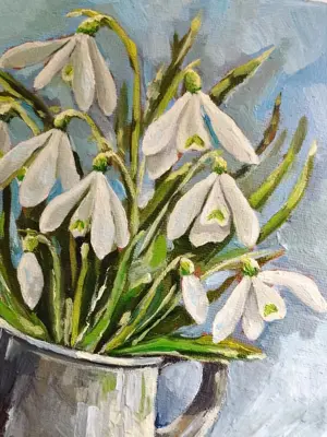 Ölgemälde auf Leinwand, 18*24 cm Bild 3