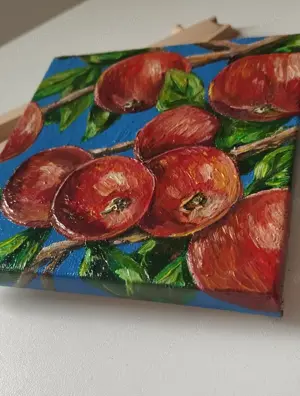 Ölgemälde auf Leinwand, 10*10 cm Bild 2