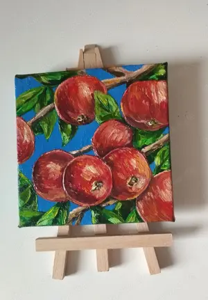 Ölgemälde auf Leinwand, 10*10 cm Bild 3