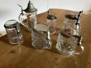 Biergläser mit Deckel