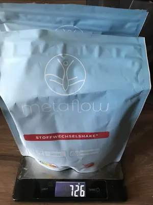 Stoffwechselshake MetaFlow Eiweiss Shake Protein Shake abnehmen Diät Erdbeere 710 gramm