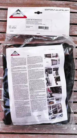 BRANDRUP FLYOUT Moskitonetz für die Heckklappen-Öffnung VW T4 California Coach Bild 3