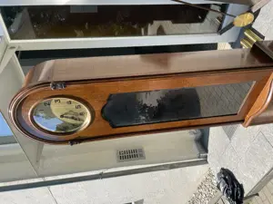Standuhr um 1930 schöner Klang läuft  Bild 3