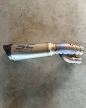 SC Project S1 titanium exhaust Auspuff Dämpfer BMW S1000R 2017-2020 K47 B27-T41T