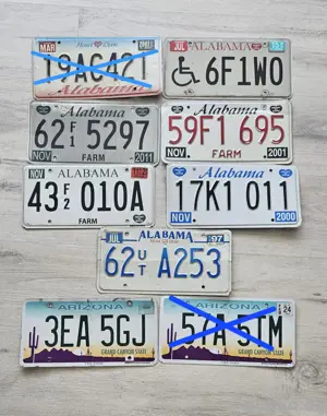 74 Original US Kennzeichen 